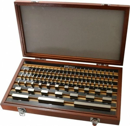 Mitutoyo 516-903-26 81pc Rectangular Steel Gage Block Set Grade AS-1