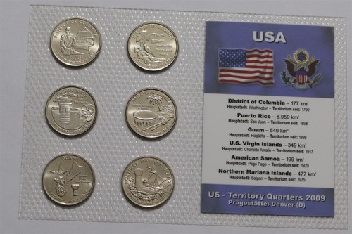 🧭 🇺🇸 USA TERRITORY QUARTERS SEALED MINT SET B79 #803
