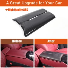 ABS Carbon Fiber Center Console Cover Armrest Box Cover For BMW 5 Series 24+ US