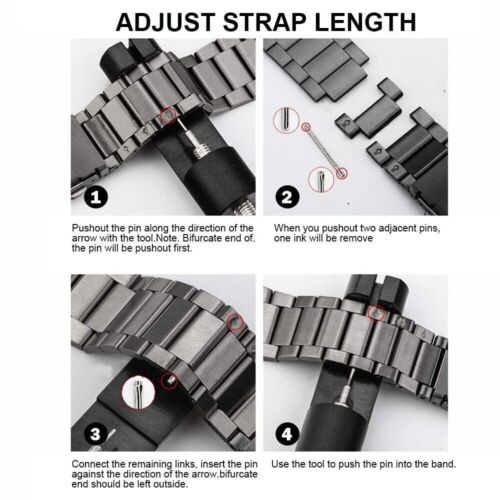 Solid Metal Band for Samsung Galaxy Watch5 Pro 45mm/Watch 5 40mm 44mm Strap - Picture 7 of 20