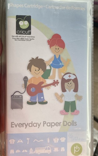 Juego de cartuchos Cricut Shapes - Muñecas de papel cotidianas NUEVO en paquete - Imagen 1 de 2