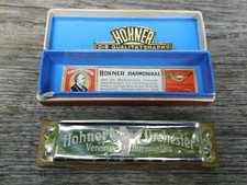 Vintage Hohner Orchester I Vereins Harmonika Harmonica Original Box 4"