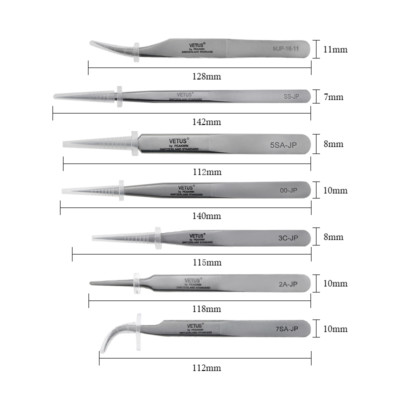 Multiple Precision Non-Magnetic Tweezers Set For Phone Tablet PC Pick-up Tools