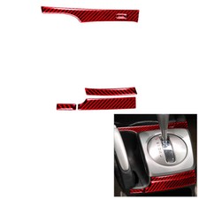 4pcs For Honda Civic 8th 2006-11 Red Carbon Fiber Gear Shift Side Cover Trim 4pcs For Honda Civic 8th 2006-11 Red Carbon Fiber Gear Shift Side Cover Trim