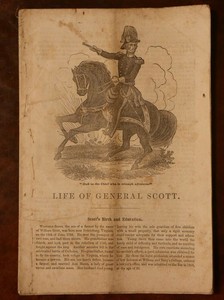 Life-of-Winfield-Scott-1850c-Original-Antique-Rare-Early-American-Pamphlet