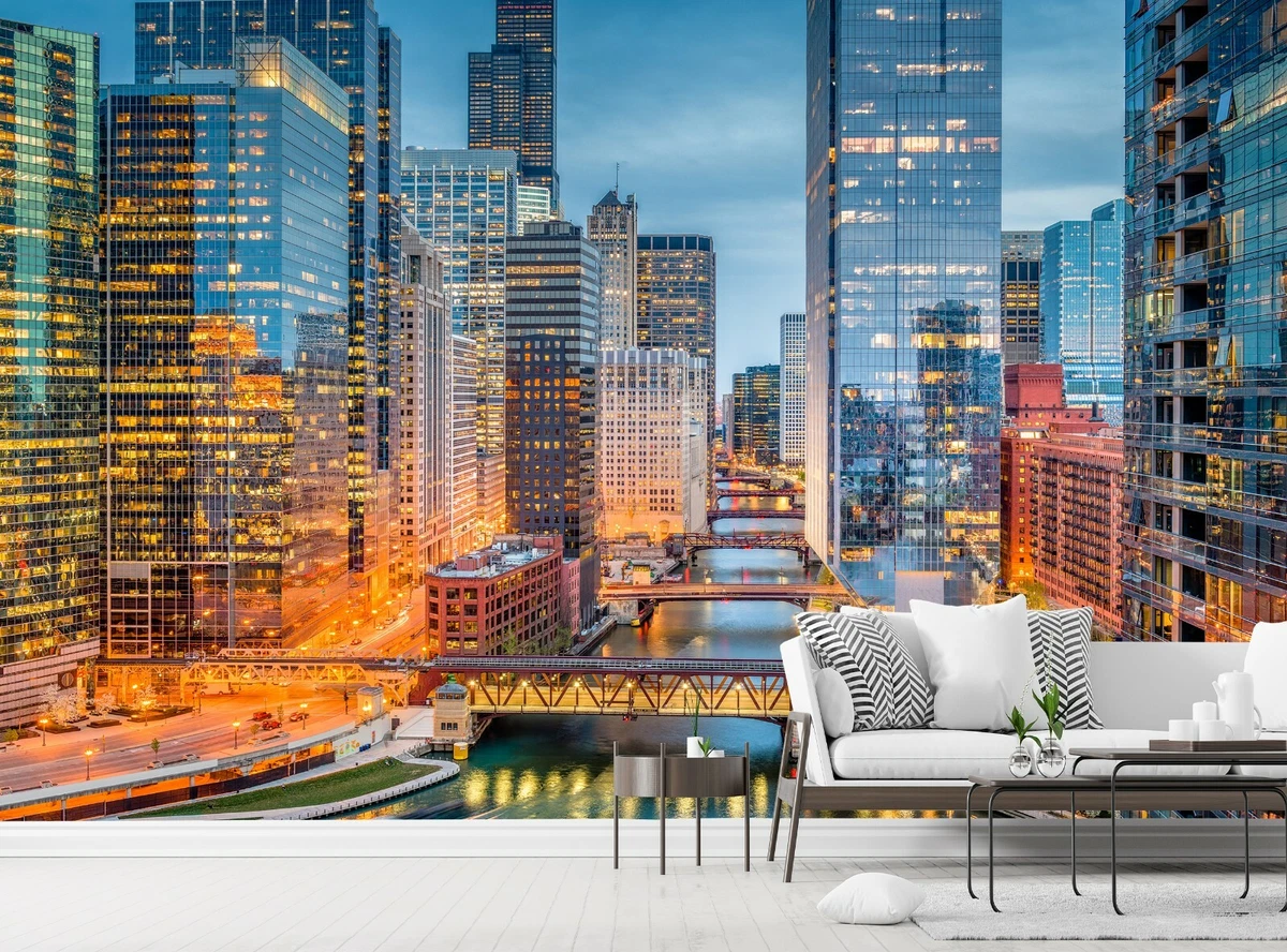 Chicago Skyline Pop Art