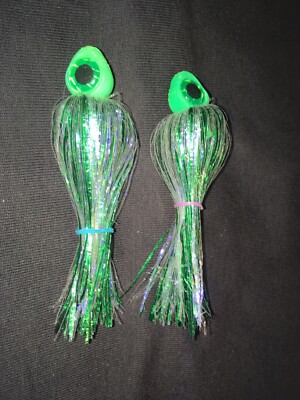 High Percentage Big Eyes Salmon Trolling Flies Pack Of 2- 4  Unrigged