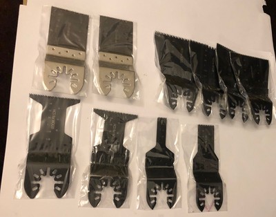 Menge x 10 Mix HCS Sägeblätter oszillierend Multitool Holz Kunststoff Gips Metall