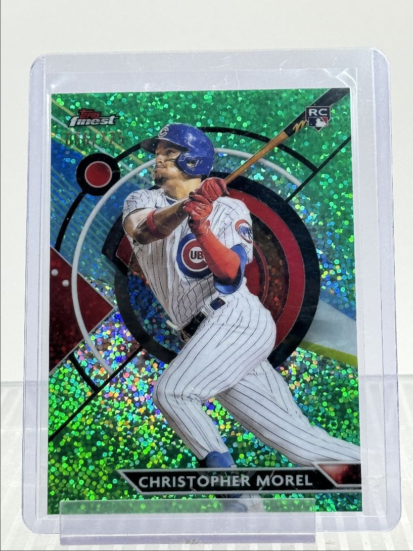 CHRISTOPHER MOREL 2023 TOPPS FINEST ROOKIE GREEN SPECKLE RC /125 Q2653