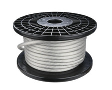 25Ft True 1/0 0 AWG Gauge Power Positive Wire Strand Cable 25' PLATINUM silver
