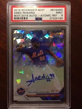 2016 Bowman's Best AMED ROSARIO #b16aro Best 2016 AUTO Atomic Refr PSA 9 MINT