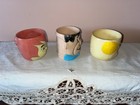 VTG PLASTIC MUGS 1972 FLINSTONES Fred BAM BAM Pebbles MISTAKE ON FRED Vitamins — photo 4