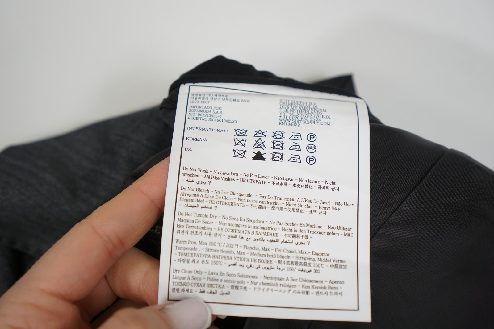 Men Suitsupply Blazer Havana Peak Jetted Grey Pure Wool S130 Size EU48 UK/US38