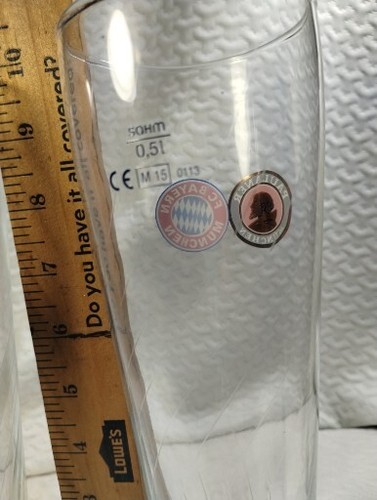 Raro x2 nuovo Sohm. "Bicchieri da birra Germania Paulaner Pilsner 0,5 L 10"" 🙂 🙂 🙂 - Foto 3 di 6