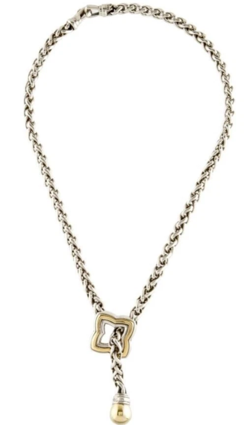 David yurman shop quatrefoil lariat necklace