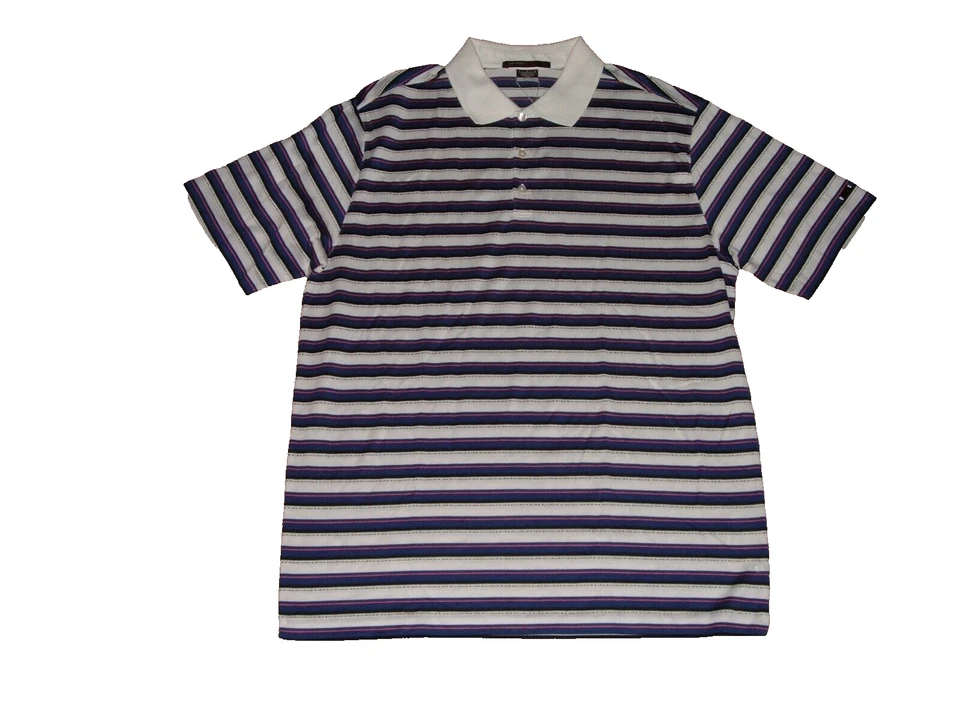 NUEVO CON ETIQUETAS De Colección Nike Dri Fit Colección Tiger Woods Camisa de Golf Polo Talla L Rayas Nuevo de Lote Antiguo Foto 2 de 4