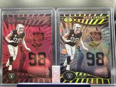 2024 Illusions MAXX CROSBY #/299 Pink #/399 Silver Set Builder Vegas Raiders