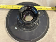 Nikon Nikkor EL 210mm f/5.6 enlarging lens 8" circular lens board