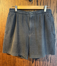 Vineyard Vines Gray Knit Athletic Shorts Elastic Waist Pockets 6" Inseam M