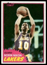 1981-82 Topps #22 Norm Nixon Los Angeles Lakers