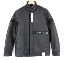 Replay Herren Jacke L Noir Doublée Zippée Manches Longues Col Rond Coupe Regular