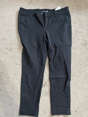 Old Navy Black Pixie Never Fade Ankle Pants Women Size 12