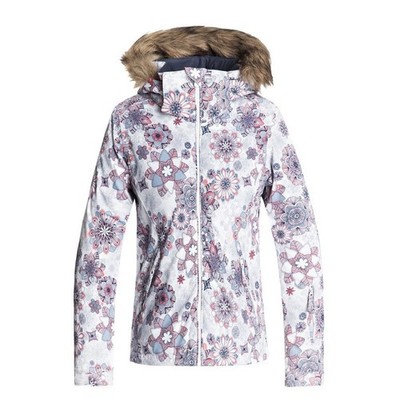 Roxy DryFlight wasserdichte Skijacke Mädchen Größe 16 Jahre/XXL weiß/flocke UVP 125 £