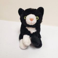 Peluche Wild Republic 5" Negro Blanco Gato Isla Mono Mini