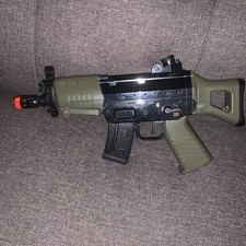 Airsoft Rifle SIG SG550 Mini UHC Black/ Green Toy  Tested