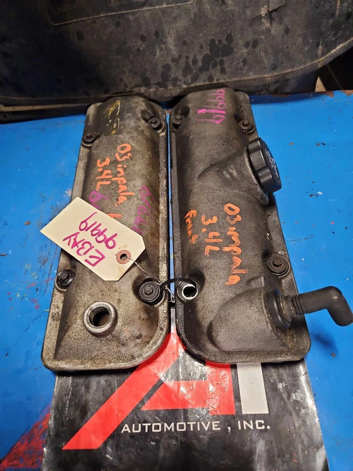 00-05 CHEVY IMPALA 03-05 BUICK CENTURY Valve Cover Left & Right Pair Set OEM - Image 2 of 4