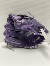 Franklin Youth Baseball Glove Mesh Tek Left Hand Throw 9 1/2 Inch Purple 22809L