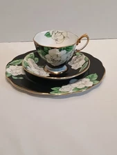 Vintage Royal Albert 'The Gardenia' Tea Cup Saucer And Desert Plate Set
