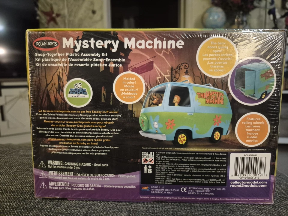 Kit Modelo Habilidad 1 Snap La Máquina Misteriosa con Figuras Scooby-Doo y Peludas Foto 2 de 2