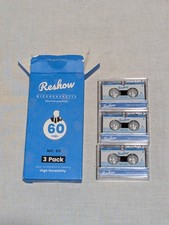Reshow Microcassettes 3pk 60 Minutes High Durability