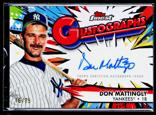 Don Mattingly #G-DM 2025 Topps Finest GustoGraphs card