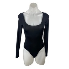 Princess Polly Ellery Women's Scoop Neck Long Sleeve Seamless Bodysuit Top Sz 2