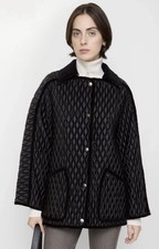 BURBERRY Women’s Quilted Nylon Floriston Jacket.Black.sz Small.£1450