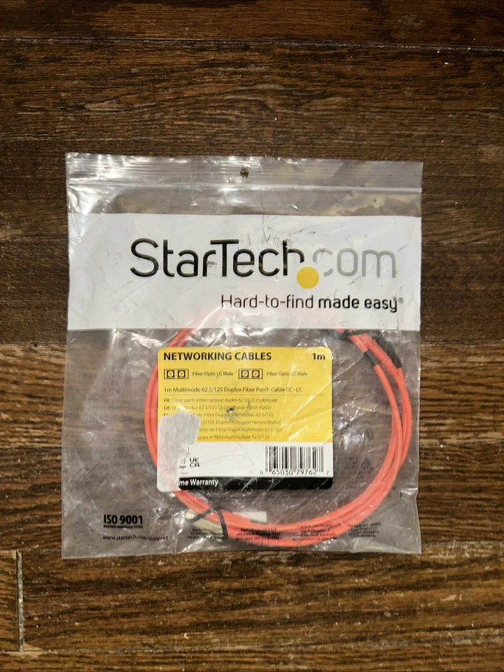 StarTech FIBLCLC1 1m Fiber Optic Cable Multimode Duplex 62.5/125 - LSZH - LC/LC - Image 3 of 4