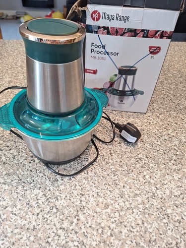 MAYA RANGE Küchenmaschine 2 Geschwindigkeiten Gemüsehacker, Fleischwolf, 2L S/S Schüssel MAYA RANGE Küchenmaschine 2 Geschwindigkeiten Gemüsehacker, Fleischwolf, 2L S/S Schüssel