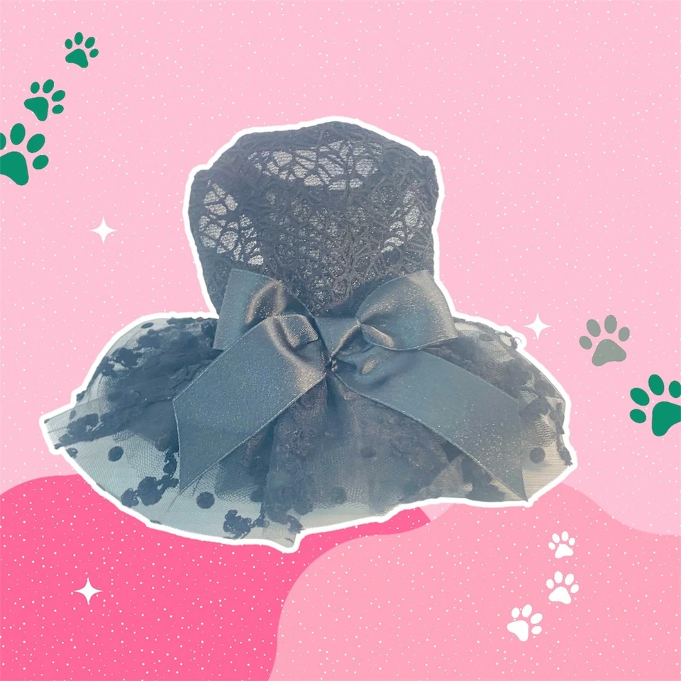 CuteBone Pequeño Perro Vestido de Cumpleaños Niña Cachorro Falda Tutú Conjunto Mascota Fiesta Ropa Foto 2 de 4