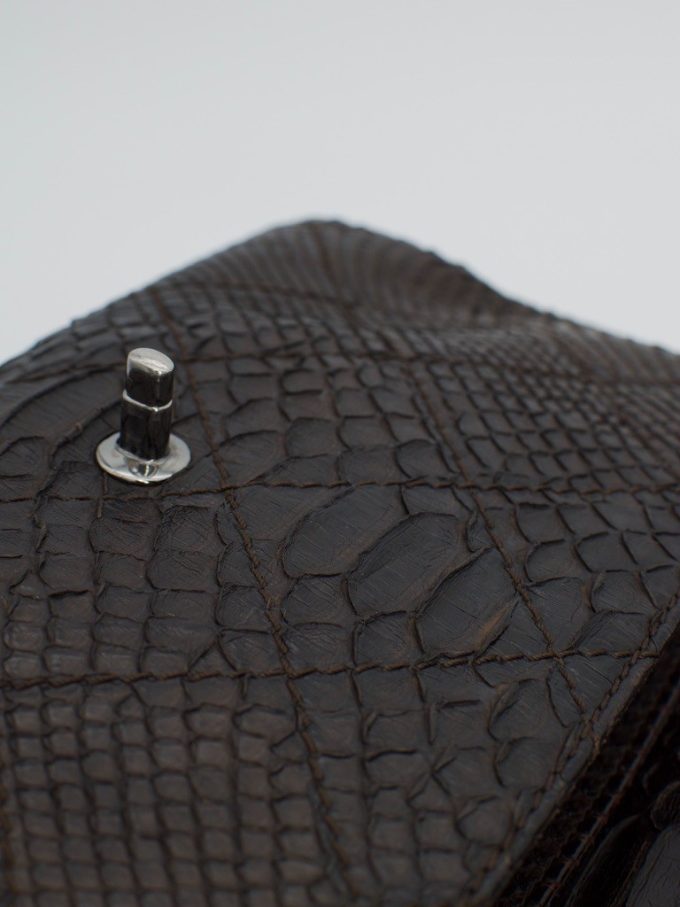 RARE Chanel Exotic Python Leather Classic Flap Sh… - image 9