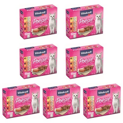 Vitakraft Katzenfutter Poesie DeliSauce Multipack Fleisch 7x 6 Beutel Nassfutter