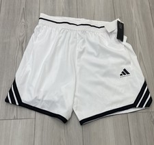 Adidas Men s Crazy Lite White Basketball Shorts Size Medium 7 Inseam JN6058