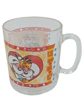 DIDDL Teetasse Glas Tasse Diddl Maus Herz Motiv Farbenfroh Transparent