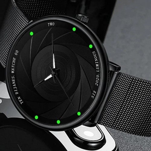 Minimalistische Herren Mode Uhren Ultra Dünn Edelstahl Mesh Gürtel Quarz Wris - Bild 2 von 13