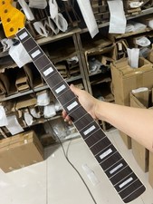 P Bass Yellow 20fret Rosewood flame maple Electric Bass Neck White block inlay