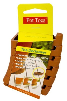Bosmere Pot Toes, Plant Pot Risers for Indoor and Outdoor, Prevent Stains and...