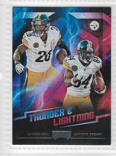 2018 Panini Playoff Thunder and Lightning #1 Le'VEON BELL/ANTONIO BROWN *NR-MINT