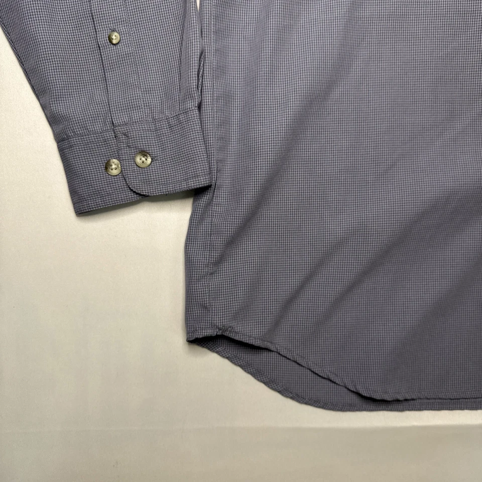 Camisa Columbia Para Hombre L Algodón Cuadros Manga Larga Con Botones Foto 2 de 4