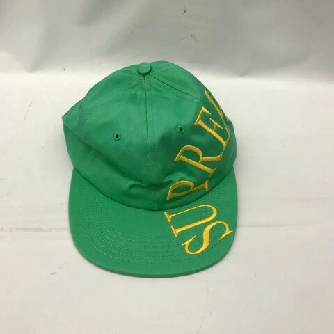 Casquette Supreme Side Arc 6 panneaux logo vert occasion homme mode chapeau